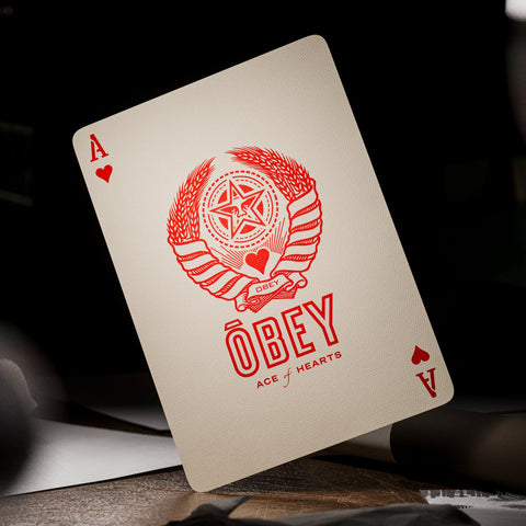 Obey Playing Cards Red Edition Theory11