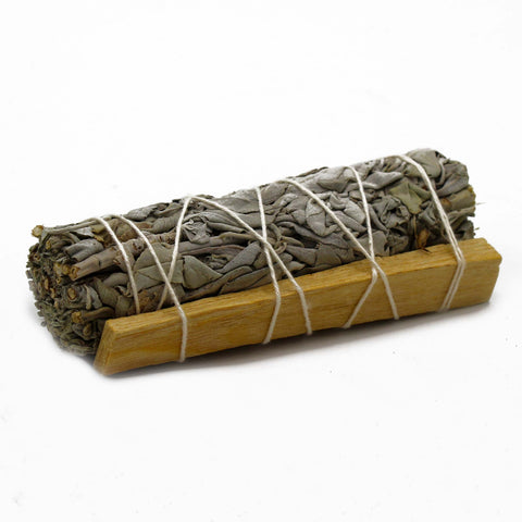 Smudge Stick - White Sage & Palo Santo Spiritually Wand By Ancient Wisdom NEW