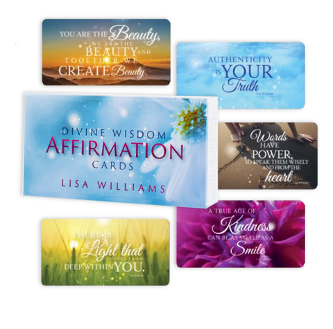 Divine Wisdom Affirmation Cards Deck Animal Dreaming Lisa Williams Esoteric NEW