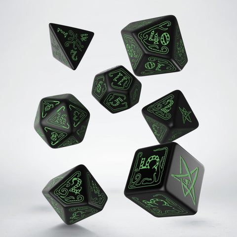 Call Of Cthulhu Dice Set Black And Green Rpg Role Playing Games Q-Workshop NEW