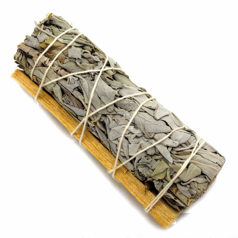 Smudge Stick - White Sage & Palo Santo Spiritually Wand By Ancient Wisdom NEW