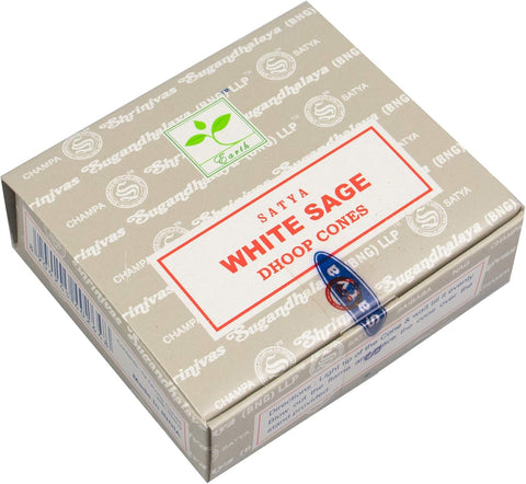 White Sage Dhoop Cones Satya