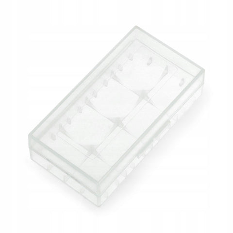 Battery Box Case For 2 18650 Batteries Storage Clear Plastic