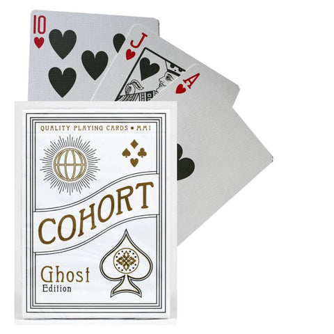 Ellusionist Cohort Ghost Edition Playing Cards Deck Gold White Magic Tricks NEW