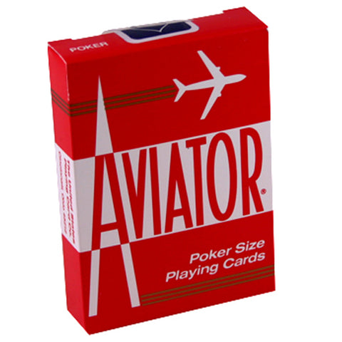 Aviator Standard Index Red Playing Cards Poker Deck Magic Tricks USPCC