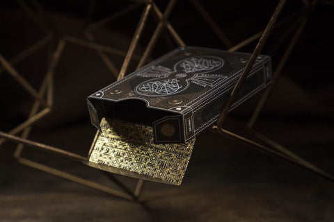 National Theory 11 Luxury Playing Cards Deck Black Gold Magic Tricks Sealed NEW