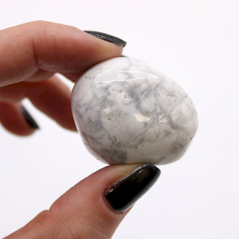 Large African Tumble Stones (6X) - White Howlite Magnesite Ancient Wisdom NEW