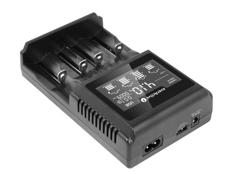 Everactive Professional Charger Uc4000 Black Ac100-240V Li-Ion Lcd Backlight NEW