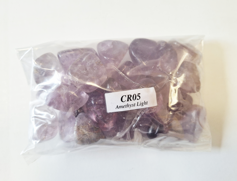 Amethyst Light Tumble Stones Tumble Crystals 500 Grams Pack Lo Scarabeo Cr05