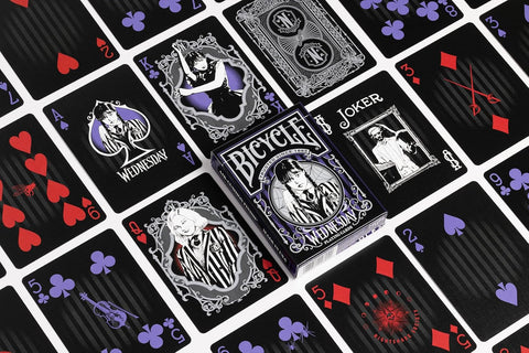 High Quality Bicycle Wednesday Addams Themed Poker Playing Cards