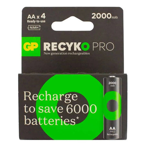 GP R6 AA Recyko PRO 2000mAh Rechargeable batteries 4 pcs. (new packaging)
