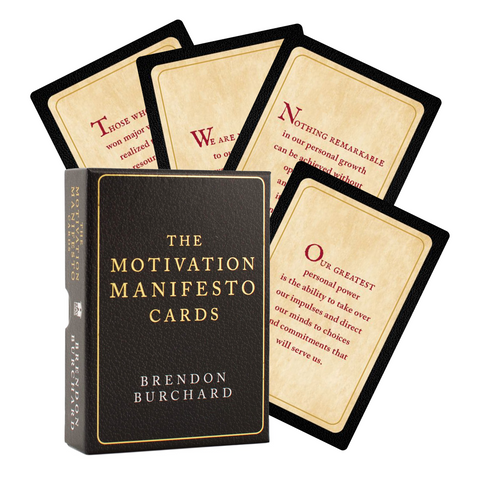 Motivation Manifesto Cards Deck Hay House Brendon Burchard Bestseller Quotes NEW