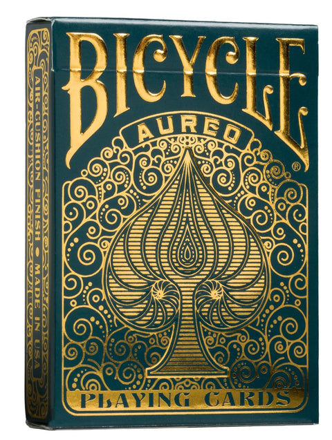 Bicycle Aureo Green Playing Cards Deck Poker Size Air-Cushion Finish USpcc NEW