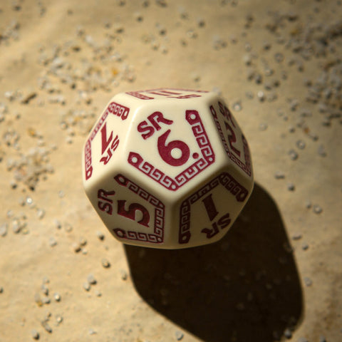Runequest Expansion Dice Set Beige And Burgundy Rpg Playing Games Q-Workshop NEW