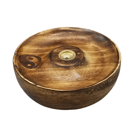 Incense Stick & Cone Burner Disc - Ying & Yang Ancient Wisdom