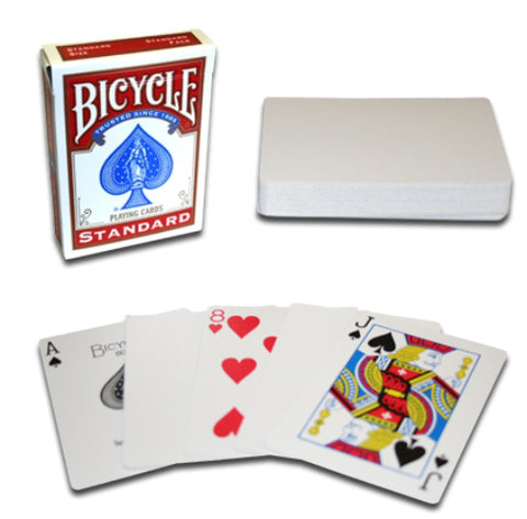 Bicycle Blank Back Standard Face Red White Magic Tricks Cards Deck USpcc NEW