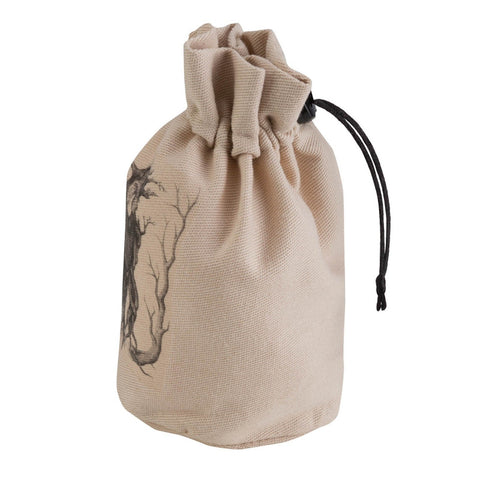 FOREST DICE BAG BEIGE AND BLACK POUCH ROLEPLAYING GAMES Q-WORKSHOP RPG DND NEW