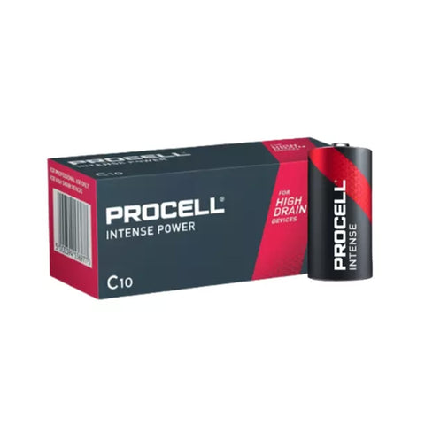 10 Procell Duracell C Intense Alkaline Batteries Lr14 Mx1400 1.5V NEW