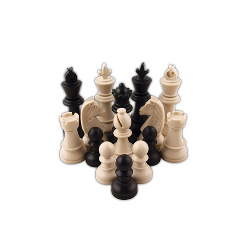 Plastic Chessmen Tournament Size 32 Pieces Chess World Pawn Star 1050279