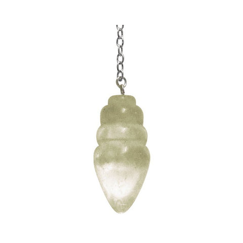 Classic Crystal Pendulum Lo Scarabeo Silver Chain Dowsing Divination Tool NEW