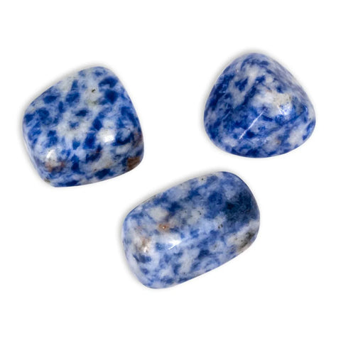 White Spot Sodalite Tumble Stones Tumble Crystals 500 Grams Bag Lo Scarabeo Cr22