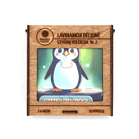 Educational Puzzle Wooden Cards Animals Collection No. 2 (LT) Fantasy Puzzles