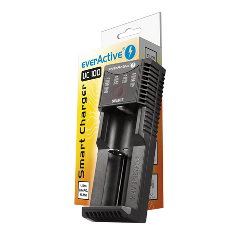 Everactive Uc-100 Smart Battery Charger 5V Dc 1000Ma Power Bank Function NEW