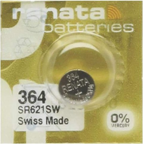 10 Renata 364 Sr621Sw Sr60 Mp-E Mini Silver Batteries 1.55V Swiss Made