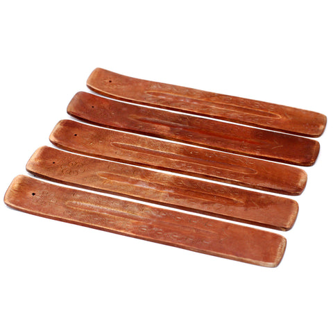 Carved Mango Wood Ashcatcher 10 Incense Holder Handmade Ancient Wisdom Ish-33M