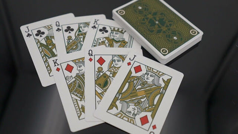 Ellusionist Crossed Keys Playing Cards Deck Green White Magic Tricks NEW