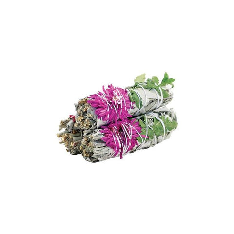Smudge Stick - Dahlia Sage Spiritually Cleansing Wand By Ancient Wisdom NEW