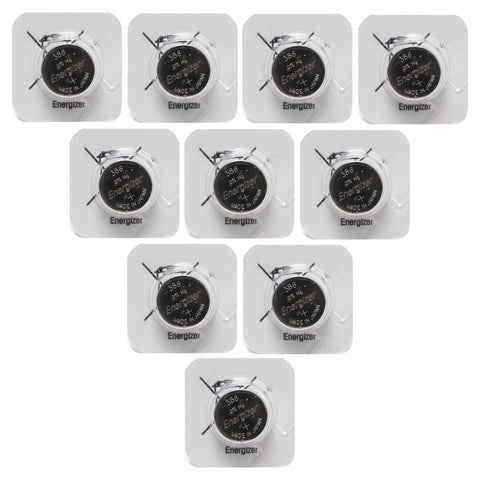 10 Energizer 386Hd 301 Sr1142Sw Batteries Silver 1.55V Watch NEW