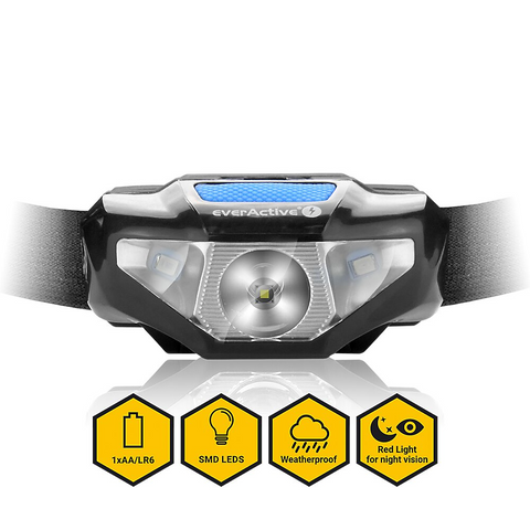 Everactive Dot Headlight Hl-120 Led Up To 120 Lumens 1 Aa Battery Not Included