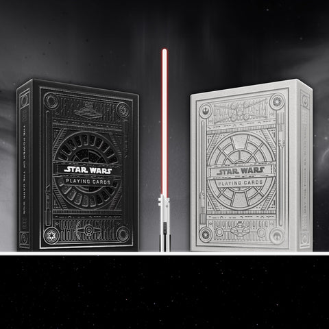 2x Decks Star Wars Silver Dark And Light Theory 11 Playing Cards Deck Magic