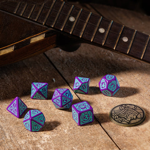 The Witcher Dice Set Dandelion Half A Century Of Poetry Rpg Games Q-Workshop NEW