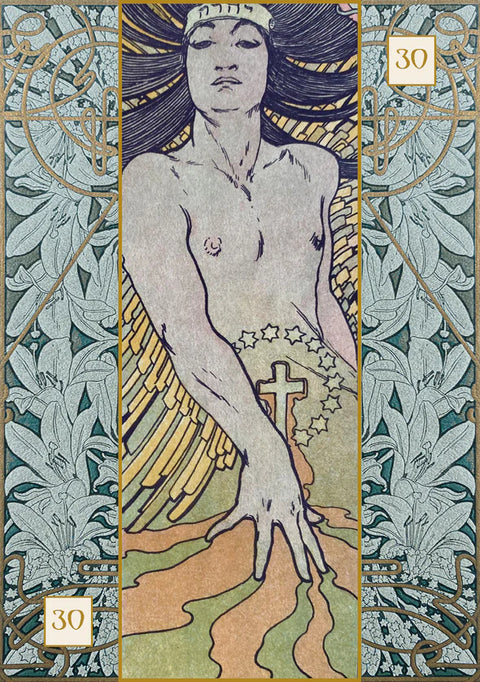 Alfons Maria Mucha Oracle Cards Deck & Instruction Lo Scarabeo Esoteric NEW