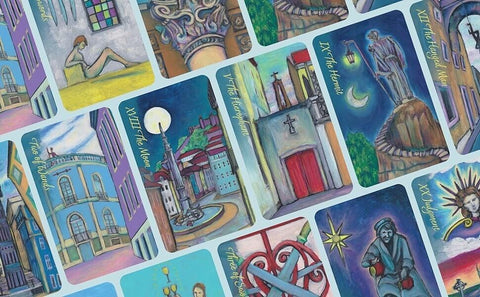 Lisboa Tarot Cards Deck Through The Streets Of Lisbon Schiffer Seilonen Sp176