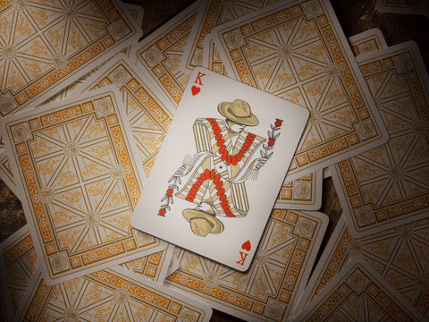 Sembras Playing Cards Mexican Style Gold Foil Theory 11 Magic Tricks USpcc T1180