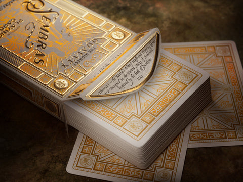 Sembras Playing Cards Mexican Style Gold Foil Theory 11 Magic Tricks USpcc T1180