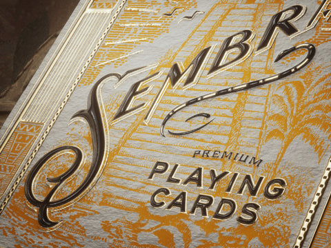 Sembras Playing Cards Mexican Style Gold Foil Theory 11 Magic Tricks USpcc T1180