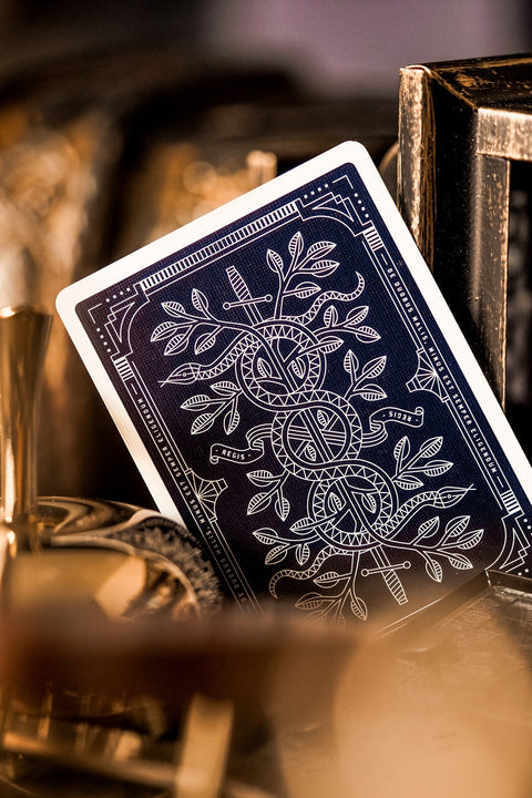 2x Decks Monarchs Theory 11 Playing Cards Blue Gold Magic Tricks