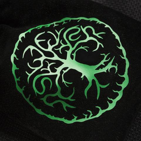 FOREST DICE BAG VELOUR BLACK GREEN ROLEPLAYING GAMES Q-WORKSHOP DND POUCH NEW