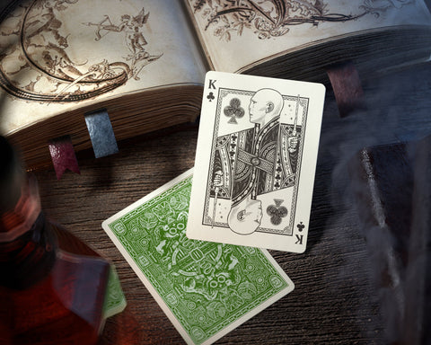 Harry Potter Slytherin Green Playing Cards Deck Theory 11 Magic Cards