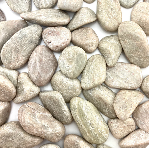 24 Large Tumble Stones - White Aventurine Gemstones Talisman Ancient Wisdom NEW