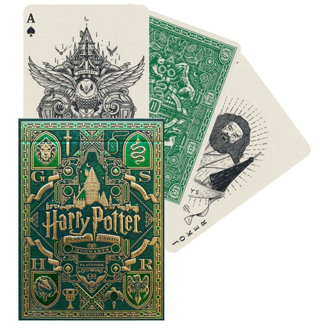 Harry Potter Slytherin Green Playing Cards Deck Theory 11 Magic Cards