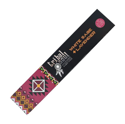 Tribal Soul Incense Sticks - White Sage + Lavender Hari Darshan Meditation NEW