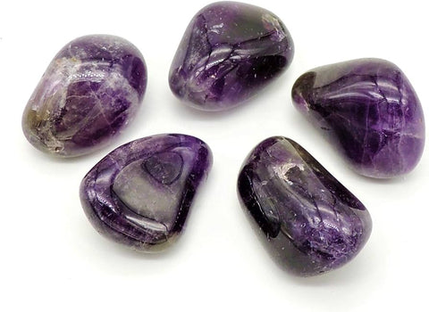 Amethyst Bended Tumble Stones Tumble Crystals 500 Grams Pack Lo Scarabeo Cr04