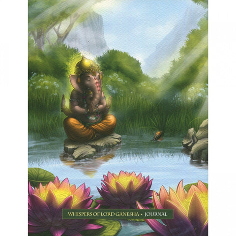 Whispers Of Lord Ganesha Journal Lines Notebook Angela Hartfield Blue Angel NEW