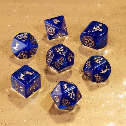 CATS MODERN DICE SET MEOWSTER ROLE PLAYING GAMES Q-WORKSHOP CAT LOVERS NEW