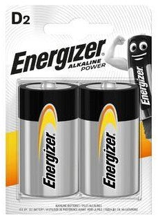 2 Energizer D Alkaline Power Lr20 Batteries 1.5V Mono R20 Mn1300 Am1 E95 NEW